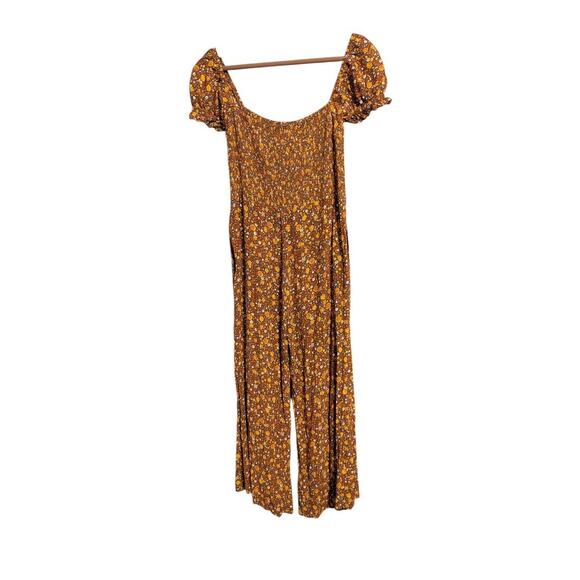 Faithful The Brand Della Jumspuit in Chocolate Nicasia Floral Size 4 G - Picture 7 of 12